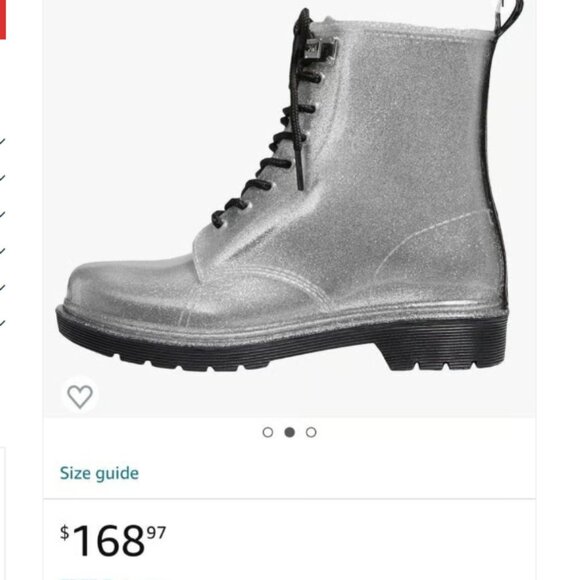 New MICHAEL Michael Kors-Tavie Tape & Glitter Rainboot--233 - Picture 4 of 8